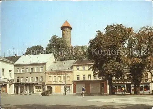 Auerbach Vogtland Friedensplatz mit Schlossblick Kat. Auerbach