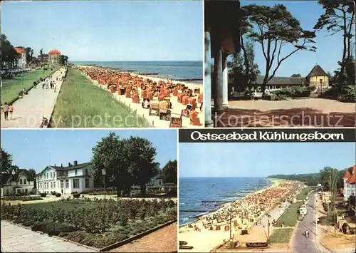 Kuehlungsborn Ostseebad Strand Promenade Kurhaus Kat. Kuehlungsborn