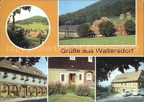 Waltersdorf Zittau Lauscheblick Am Sonneberg Umgebindehaus Tuerstock Konsum Gaststaette Grenzbaude Kat. Grossschoenau Sachsen