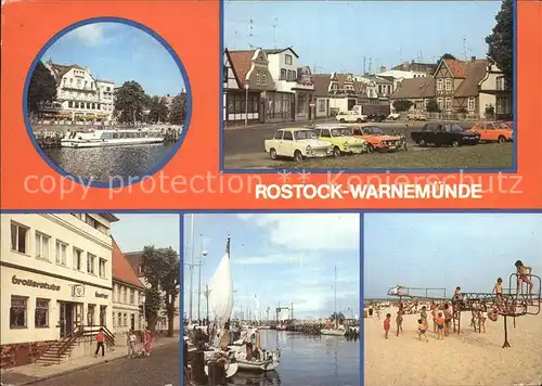 Rostock Warnemuende Cafe Atlantik Fahrgastschiff Theodor Koerner Str Broilerstube Am Alten Strom Strandspielplatz Kat. Rostock