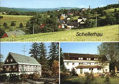 Schellerhau mit Kahlenberg Ferienheim Glueckspilz Jugendherberge Georg Schumann Kat. Altenberg