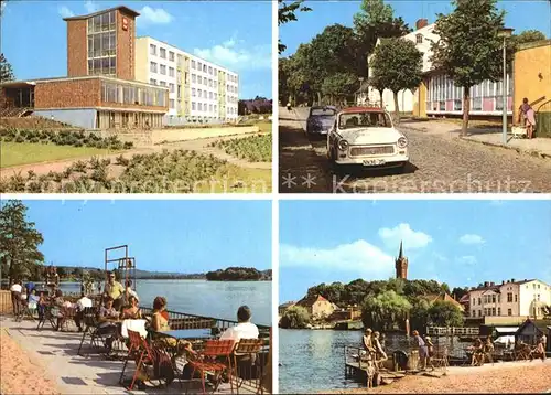 Feldberg Mecklenburg FDGB Erholungsheim Freundschaft Partie am Haussee Kat. Feldberger Seenlandschaft