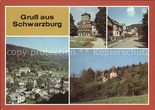Schwarzburg Thueringer Wald Kaisersaalgebaeude Unterer Ort Teilansichten Kat. Schwarzburg