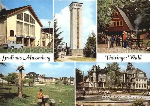 Masserberg FDGB Erholungsheim Otto Grotewohl Rennsteigwarte Werraquellenbaude Kurhaus Kat. Masserberg