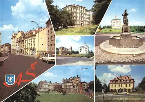 As Asch Tschechien Gottwaldova trida Budova Mestskeho Namesti Csl radnice J W Goetha Muzeum Kat. As