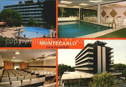 Can Picafort Mallorca Hotel Montecarlo Swimmingpool Hallenbad Konzertsaal Kat. Spanien