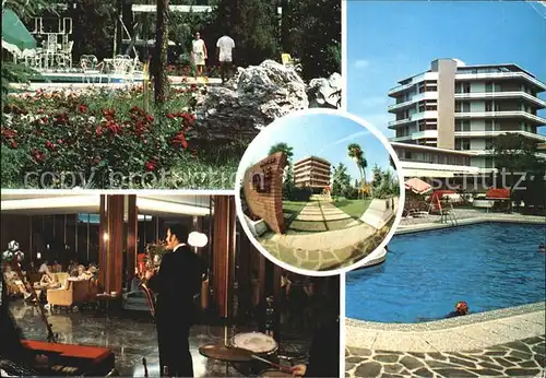 Abano Terme Hotel Tritone Terme Gastraum Swimmingpool Park Kat. Abano Terme