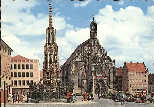 Nuernberg Hauptmarkt Kirche Kat. Nuernberg