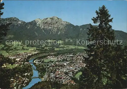 Bad Reichenhall mit Hochstaufen Panorama Kat. Bad Reichenhall