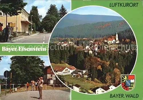 Bayerisch Eisenstein Deutsch tschechischer Grenzuebergang Panorama Kat. Bayerisch Eisenstein