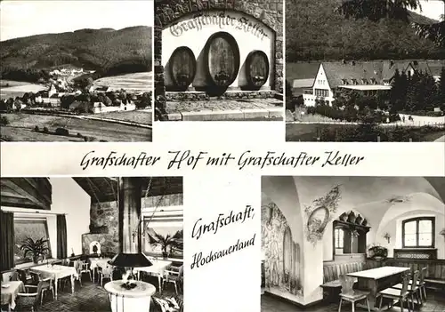 Grafschaft Sauerland Grafschafter Hof mit Grafschafter Keller Gastraeume Kat. Schmallenberg