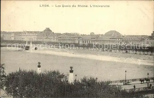 Lyon France Les Quais du Rhone Universite Kat. Lyon