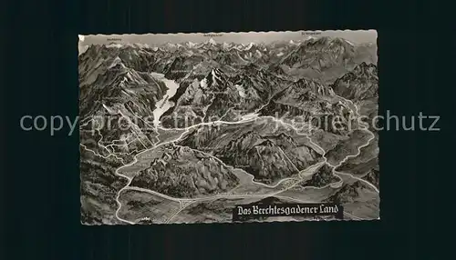 Berchtesgaden Panorama Berchtesgadener Land Alpen aus der Vogelperspektive Kat. Berchtesgaden