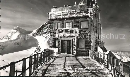 Jungfraujoch Sphinxgipfel Meteorologisches Oberservatorium Kat. Jungfrau