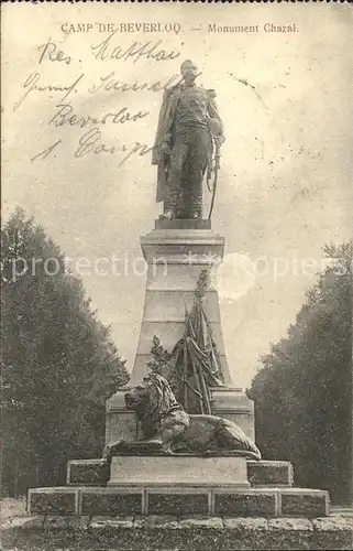 Camp de Beverloo Monument Chazal Denkmal Statue Kat. Belgien
