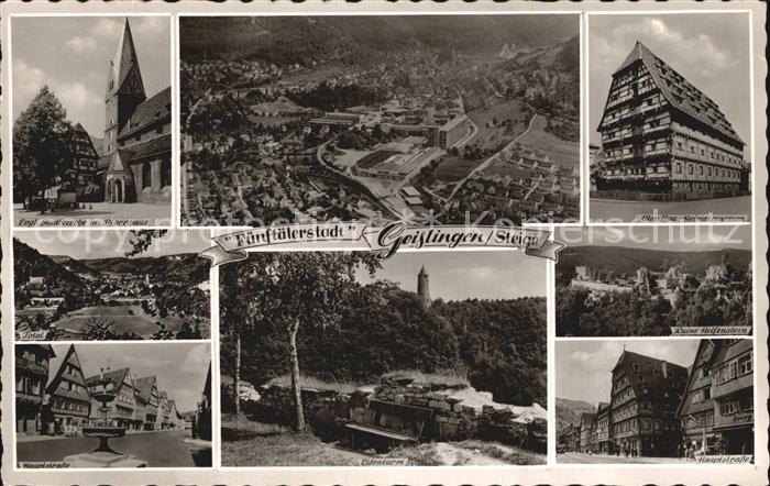 Geislingen Steige Ostlandkreuz Ruine Helfenstein oedenturm Hochhaus WMF
