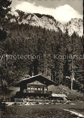 Bleckenau Berggaststaette Schweizerhaus mit Straussberg Kat. Schwangau