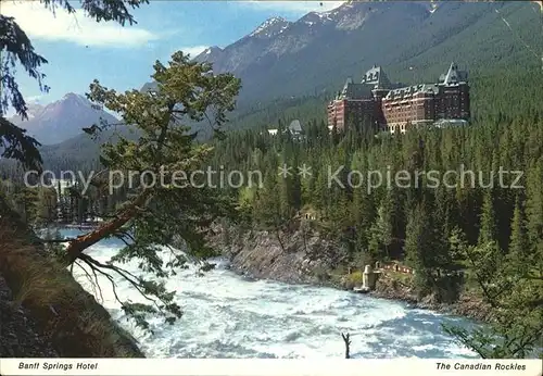 Banff Canada Banff Springs Hotel Canadian Rockies River Bow Kat. Banff