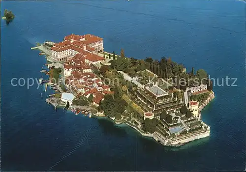 Isola Bella Fliegeraufnahme Kat. Lago Maggiore