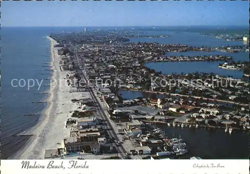 Madeira Beach Intercoastal Waterway Gulf of Mexico aerial view