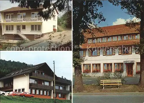 Glatten Freudenstadt Gasthof Zur Linde Gaestehaus und Haus am Walde Schwarzwald Kat. Glatten