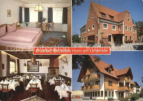 Horn Gaienhofen Gasthof Hirschen Restaurant Fremdenzimmer Kat. Gaienhofen