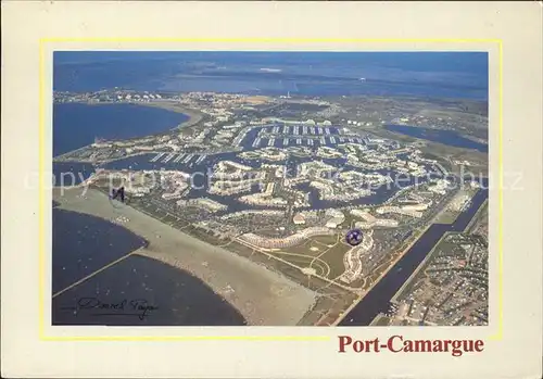 Port Camargue Vue aerienne Kat. Le Grau du Roi