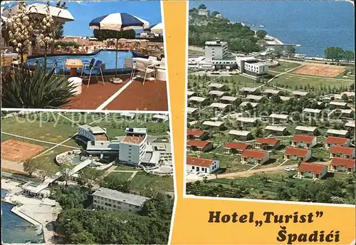 Porec Hotel Turist Swimming Pool Fliegeraufnahme Kat. Kroatien