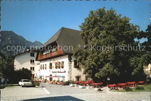 Bad Goisern Salzkammergut Agatha Wirt Gasthof Restaurant Kat. Bad Goisern