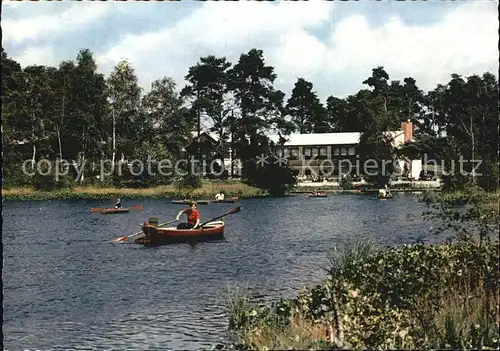 Gifhorn Gaststaetten Am Heidesee Ruderboot Kat. Gifhorn