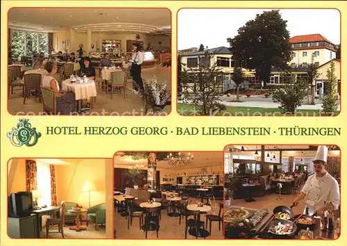 Bad Liebenstein Hotel Herzog Georg Restaurant Cafe Kat. Bad Liebenstein