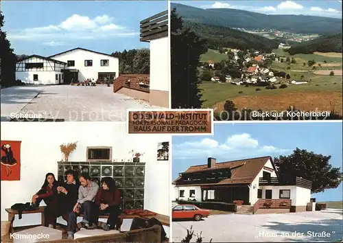 Kocherbach Odenwald Institut Scheune Kaminecke Landschaft Kat. Wald Michelbach