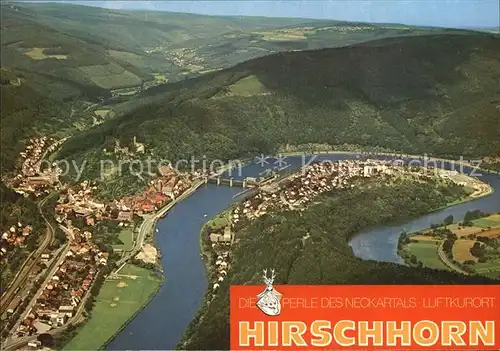 Hirschhorn Neckar Fliegeraufnahme Kat. Hirschhorn (Neckar)