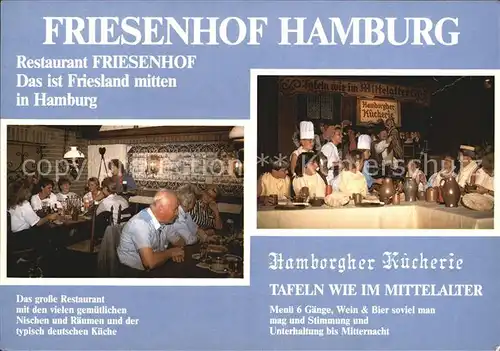Hamburg Restaurant Friesenhof Kat. Hamburg
