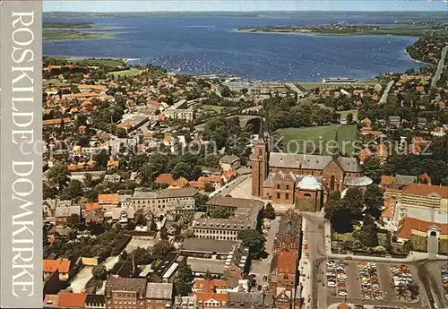 Roskilde Fliegeraufnahme mit Domkirche Kat. Roskilde