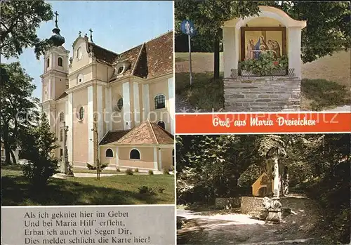 Maria Dreieichen Wallfahrtskirche Marterl Bruendlkapelle Kat. Rosenburg Mold