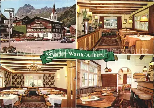 Warth Vorarlberg Restaurant Cafe Berghotel Biberkopf Kat. Warth