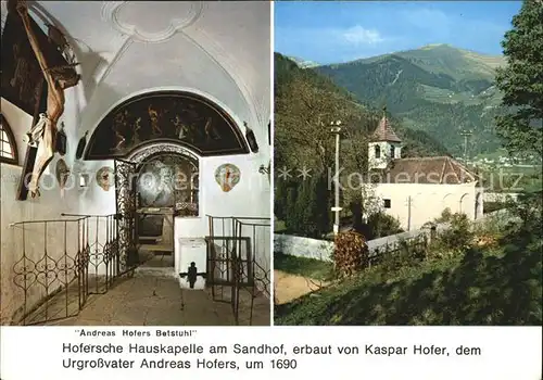 St Leonhard Passeier Hofersche Hauskapelle  Kat. St Leonhard in Passeier Suedtirol