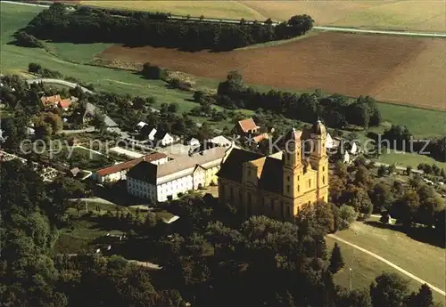 Ellwangen Jagst Fliegeraufnahme Wallfahrtskirche Schoenenberg Kat. Ellwangen (Jagst)