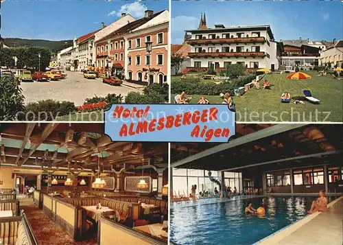 Aigen Schlaegl Hotel Almesberger Speisesaal Hallenbad / Schlaegl /Muehlviertel