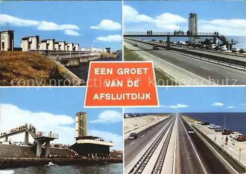 Afsluitdijk Abschlussdeich Kat. Niederlande