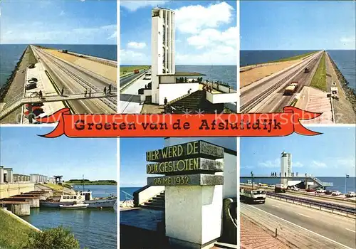 Afsluitdijk Deich Kat. Niederlande