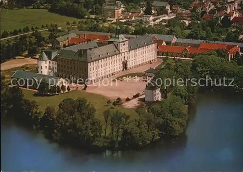 Schleswig Schlei Fliegeraufnahme Schloss Gottorf mit Burgsee Kat. Erfde