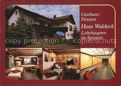 Lohrhaupten Gasthaus Pension Haus Waldeck Kat. Floersbachtal