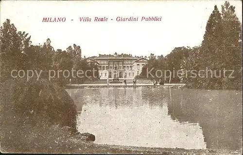 Milano Villa Reale Giardini Pubblici Kat. Italien