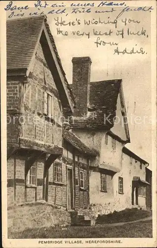 Herefordshire County of Pembridge Village Kat. Herefordshire County of