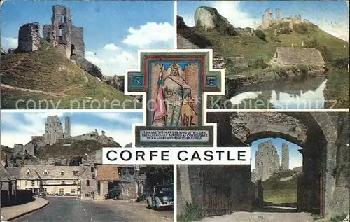 Corfe Dorset Corfe Castle Teilansichten Kat. Purbeck