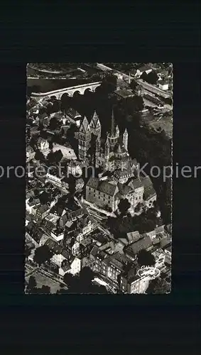 Limburg Lahn Dom und Schloss Fliegeraufnahme Kat. Limburg a.d. Lahn