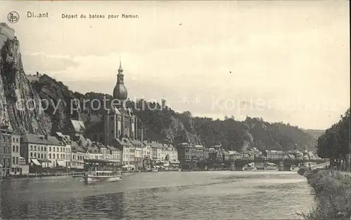 Dinant Wallonie Depart du bateau pour Namur Kat. Dinant