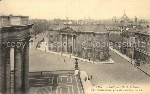 Paris Ecol de Droit Vue panoramique prise du Pantheon Kat. Paris